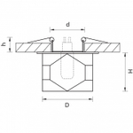 Встраиваемый светильник Lightstar Romb 004060
