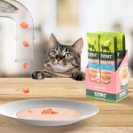 Крем-суп для кошек TiTBiT с кусочками лосося. 16 порций