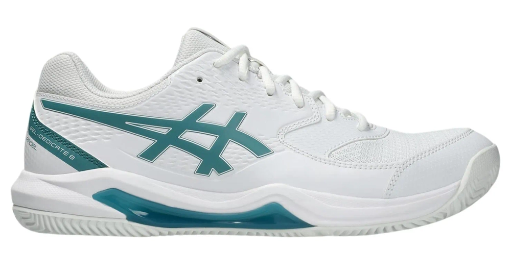 Мужские кросовки для Padel Asics Gel-Dedicate 8 Padel - white/misty pine