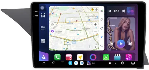 Магнитола для Mercedes-Benz GLK X204 2012-2015 NTG 4.5 - FarCar S500-TS20 монитор 9.5" 2K QLED на Android 14, Быстрейшая, CarPlay, 4G SIM-слот