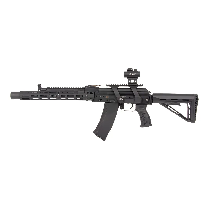 Коллиматор Target Optic 1x20, Weaver, красная марка, точка 2 MOA, проставка - вид прицела на карабине