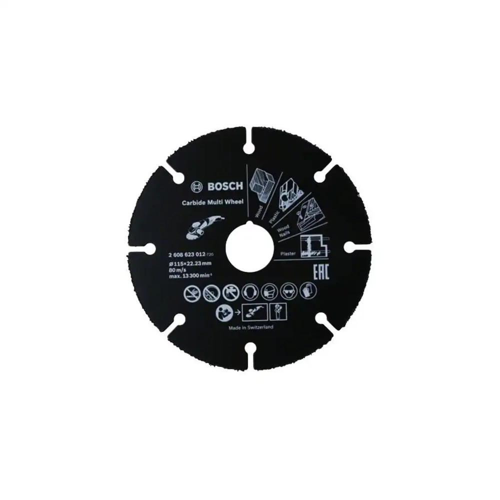 Отрезной диск Carbide Multi Wheel по дереву, 115 мм BOSCH 2608623012