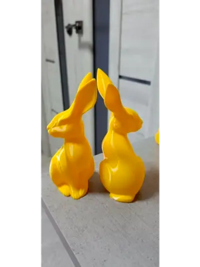 Декоративная фигурка Зайка. Жёнетлтый