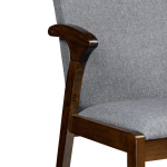 Стул деревянный Woodville Artis cappuccino, grey, ножки коричневые