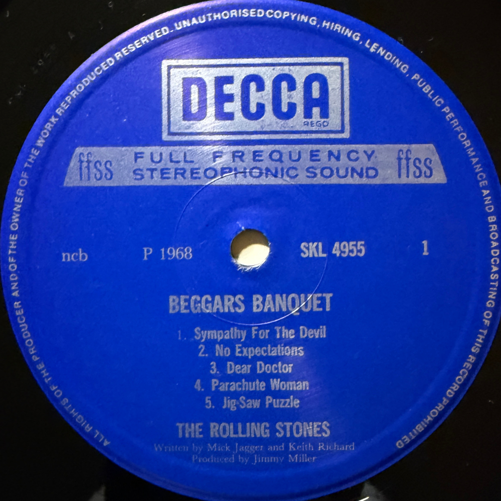Rolling Stone ‎– Beggars Banquet (Скандинавия 1981г.)
