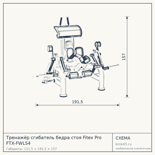 Тренажёр сгибатель бедра стоя Fitex Pro FTX-FWL54 — от 249 000 ₽