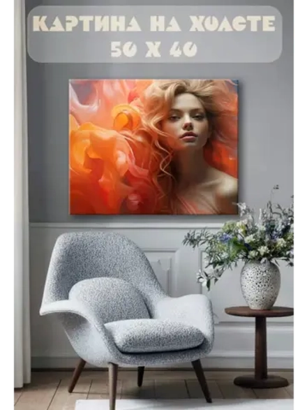 Картина на стену 40 X 50 Девушка