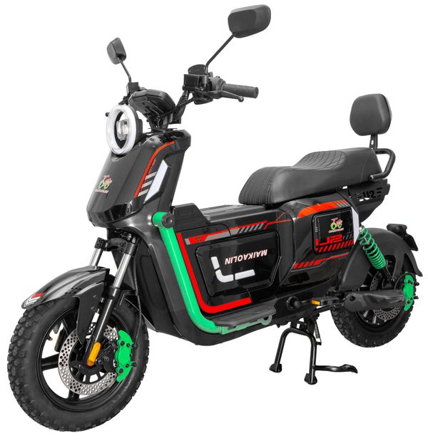 Электроскутер MAIKAOLIN U2 PRO 1500W (60V/40Ah) - Чёрный фото №1