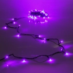 Гирлянда для дома 7,5м 80 ламп LED зелёный пров.,8 реж, IP-20, Фиолетовый
