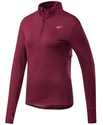 Женская Кофта теннисная Reebok Workout Running 1/4 Zip W - Розовый