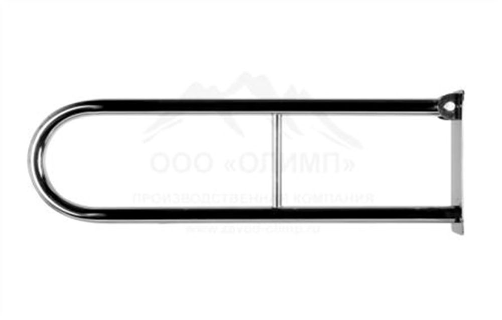 Поручень Олимп настенный откидной (фикс.на магните), 700*230 мм, d32 мм, AISI 304"