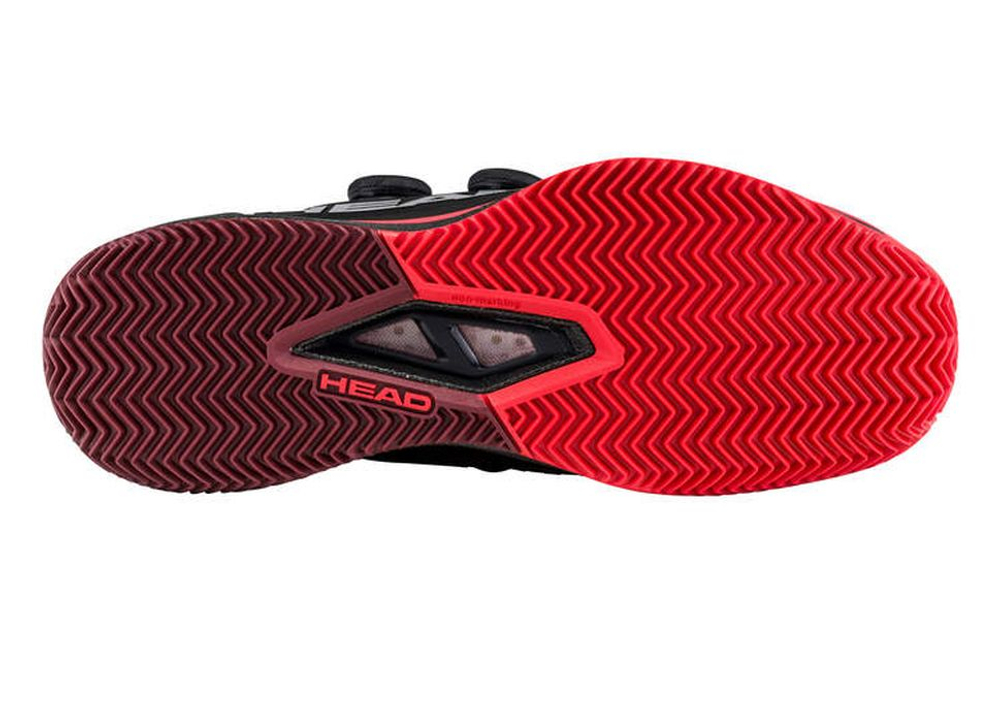Теннисные кроссовки Head Endure Pro Boa Clay - black/red