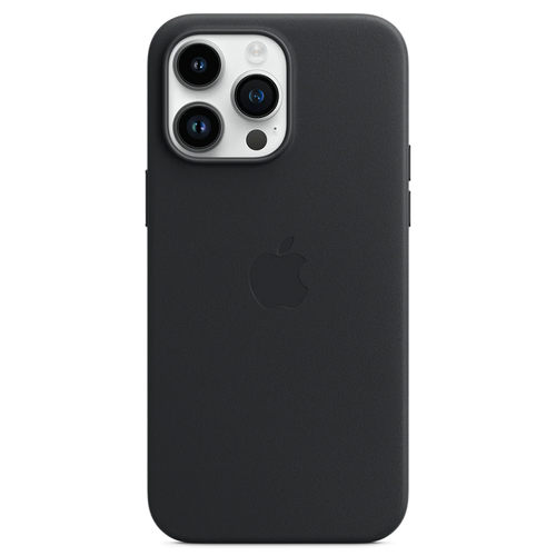 Кожаный чехол с поддержкой MagSafe Apple Leather Case для iPhone 14 Pro Max, Midnight (Темная ночь)