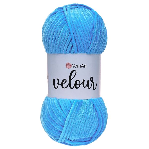Пряжа YarnArt (ЯрнАрт) Velour / уп.5 мот. по 100 г, 170м, 850 бирюза