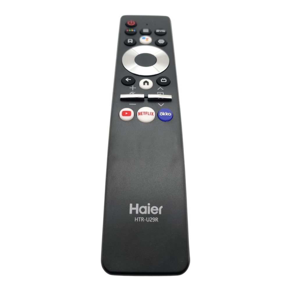 Пульт Haier HTR-U29R для Smart ТВ с голосовым управлением Google Assistant Netflix