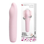 Нежно-розовый вибратор-ротатор 16см Pretty Love Classic Silicone Rechargeable Rotating Vibrator Burke BI-014584X-1