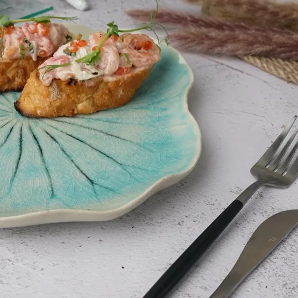 Блюдо для подачи 23,5*21,5 см h2,5 см Sea Blue Frutti di Mare P.L. [1]
