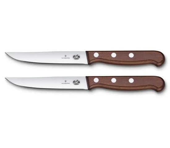 Кухонный нож Victorinox Мод. WOOD STEAK SET #5.1200.12G (12 см) (2 шт)