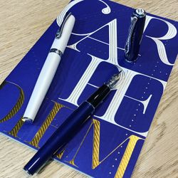 Перьевая ручка Diplomat Excellence A2 Midninht blue chrome M 14ct. (D40209015) 8