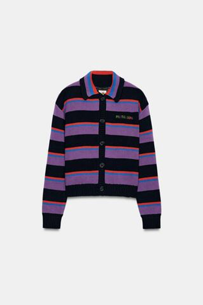 КАРДИГАН В ПОЛОСКУ FRUIT OF THE LOOM™ — ZARA