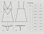 Черная сорочка с бархатным узором Emperita Chemise XXL (50) (Цвет: черный)