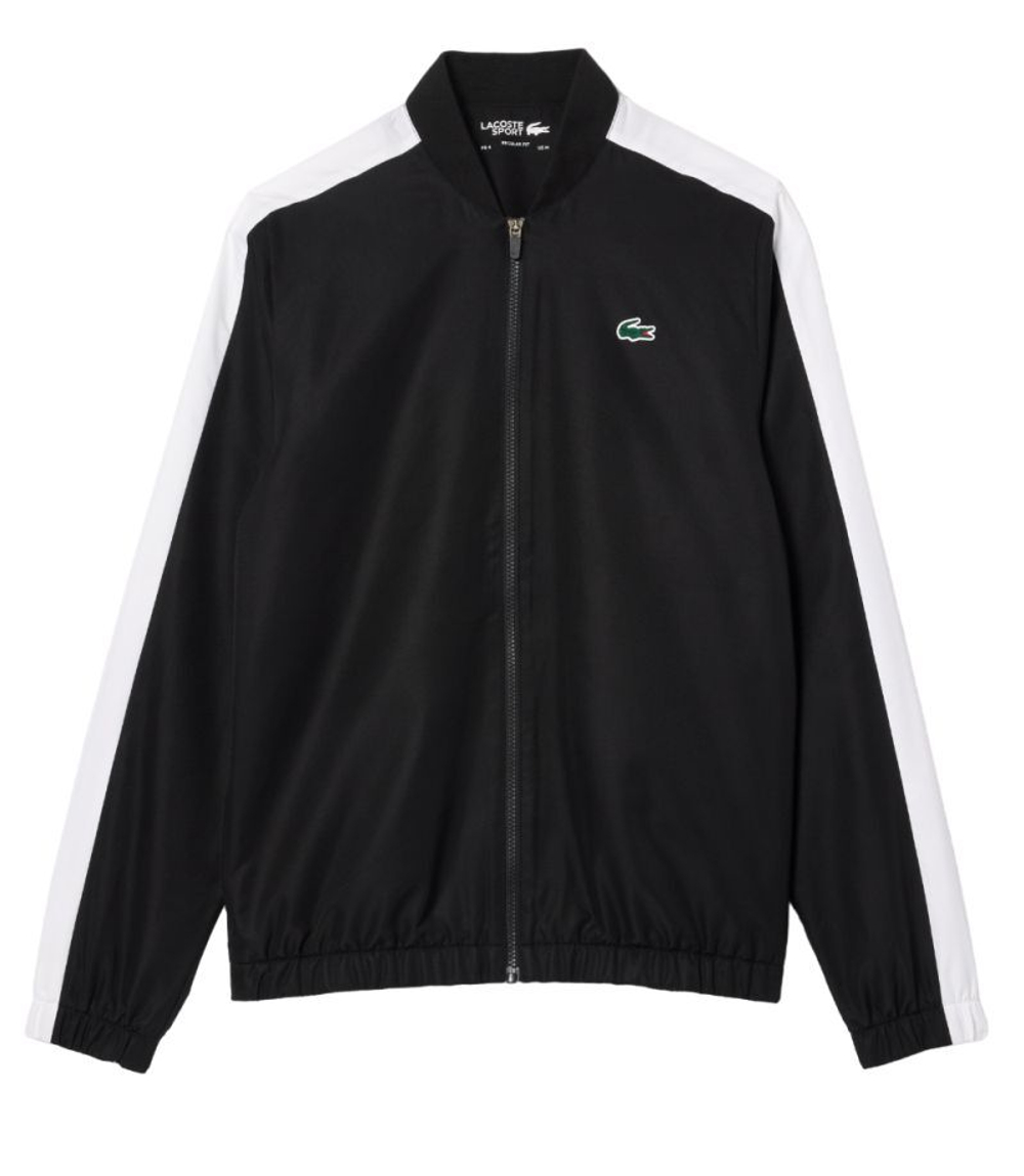 Мужской теннисный костюм Lacoste Colourblock Tennis Sportsuit - black/white