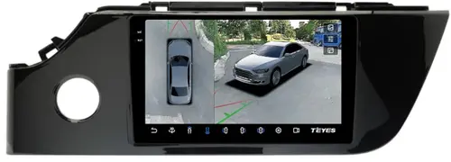 Магнитола для KIA Rio 4, Rio X 2020-2022, Solaris KRS/KRX (без штатной КЗВ, рамка глянец) - Teyes CC3-2K-360 монитор 9.5" 2K QLED на Android 10, Быстрая, CarPlay, 4G SIM-слот, 4 камеры в комплекте