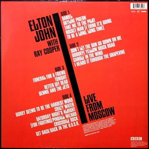 Elton John With Ray Cooper / Live From Moscow 1979 (Clear Vinyl)(2LP)