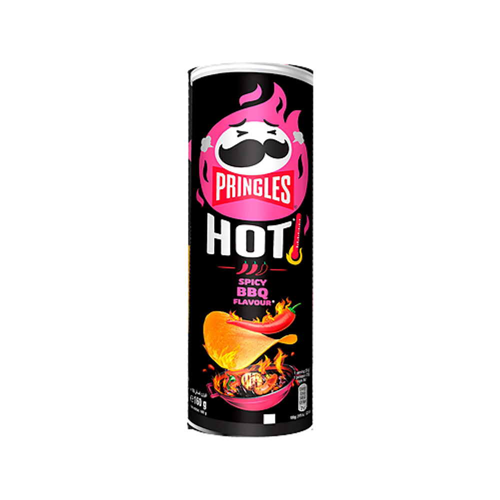Pringles Hot Spicy BBQ чипсы 160г