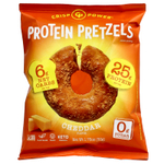 Crisp Power, протеиновые крендели, с чеддером, 6 пакетиков по 50 г (1,75 унции)