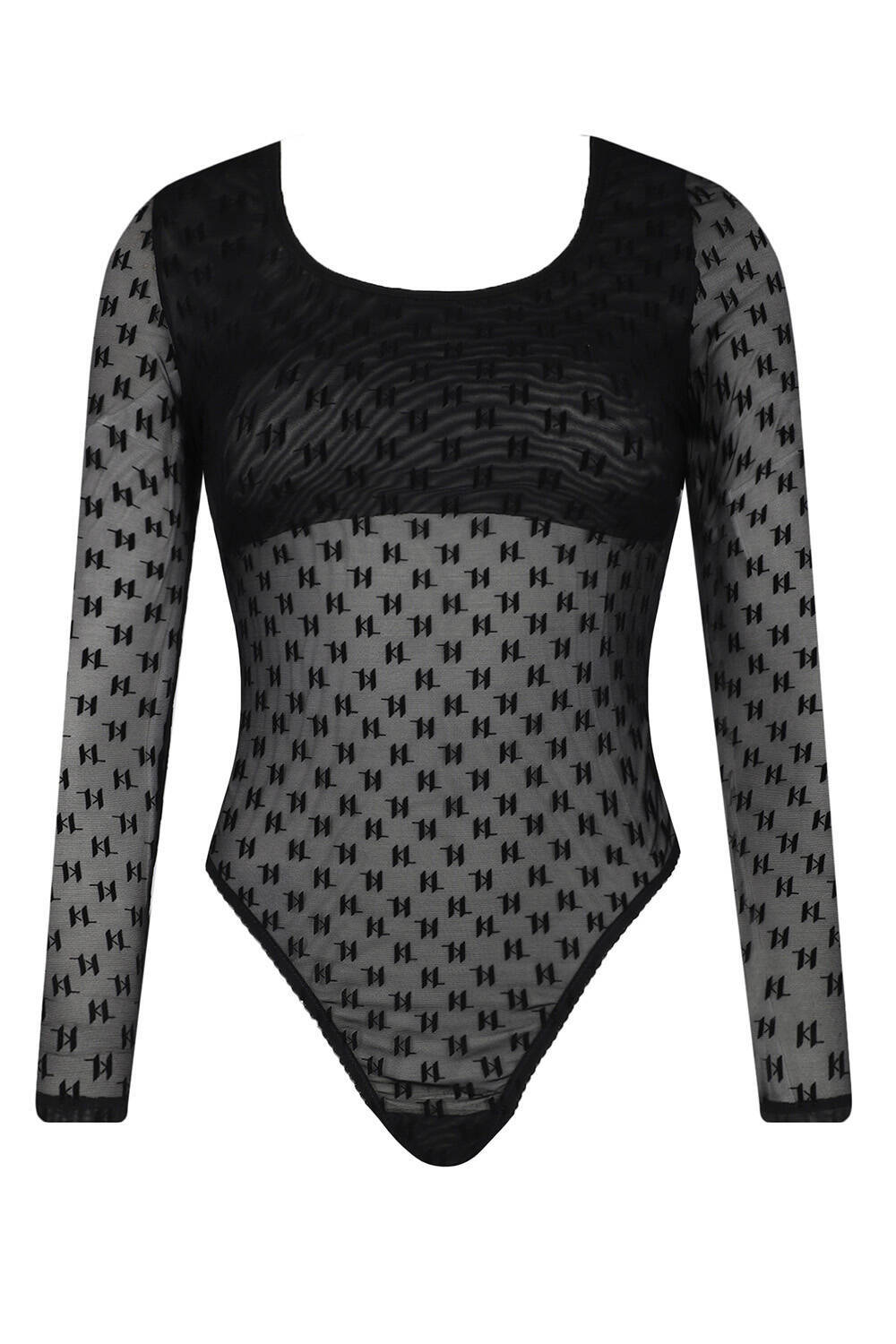 Боди Mesh Ls Karl Lagerfeld - черный(A1W47067)