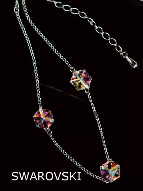 Браслет Миражи с кристаллами-хамелеонами Swarovski