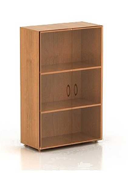 КФ20 Шкаф низкий со стеклом Фея 740х390х1206 ШФ13+ДФ11*2+ФС01*2