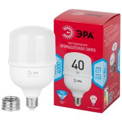 Лампа светодиодная POWER ЭРА RED LINE LED T100-40W-4000-E27/E40 R 40Вт колокол нейтральный белый свет E27/E40 | Лампы cветодиодные POWER