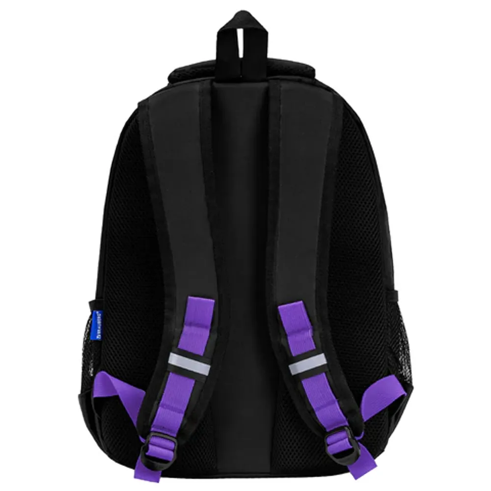 Рюкзак Brauberg Force Лиловый бантик, 39*28*17 см, 18л, 940 гр., 2отд. черный