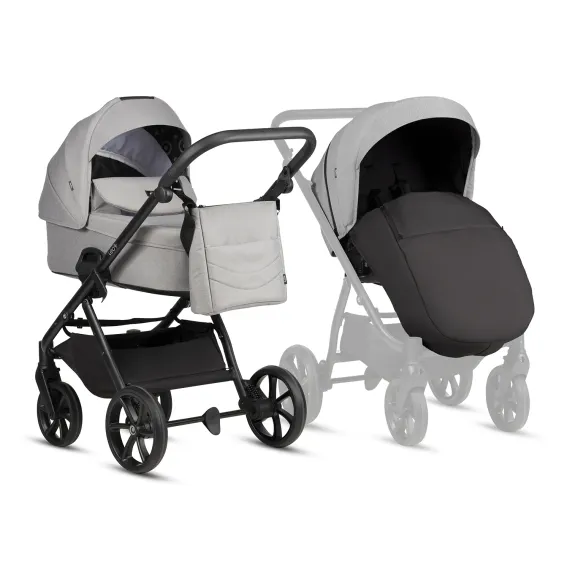 Коляска 2 в 1 Tutis Leo 3+ Warm Grey