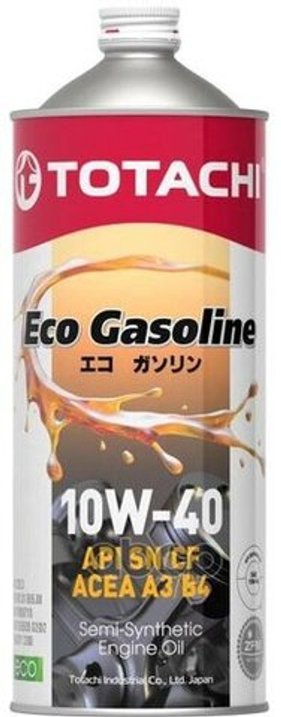 Масло моторное TOTACHI Eco Gasoline 10W-40 полусинтетическое 1 л 4589904934902