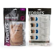 Наколенники спортивные TORRES Classic, бежевый,р.L, PRL11016L-04, нейлон, ПУ