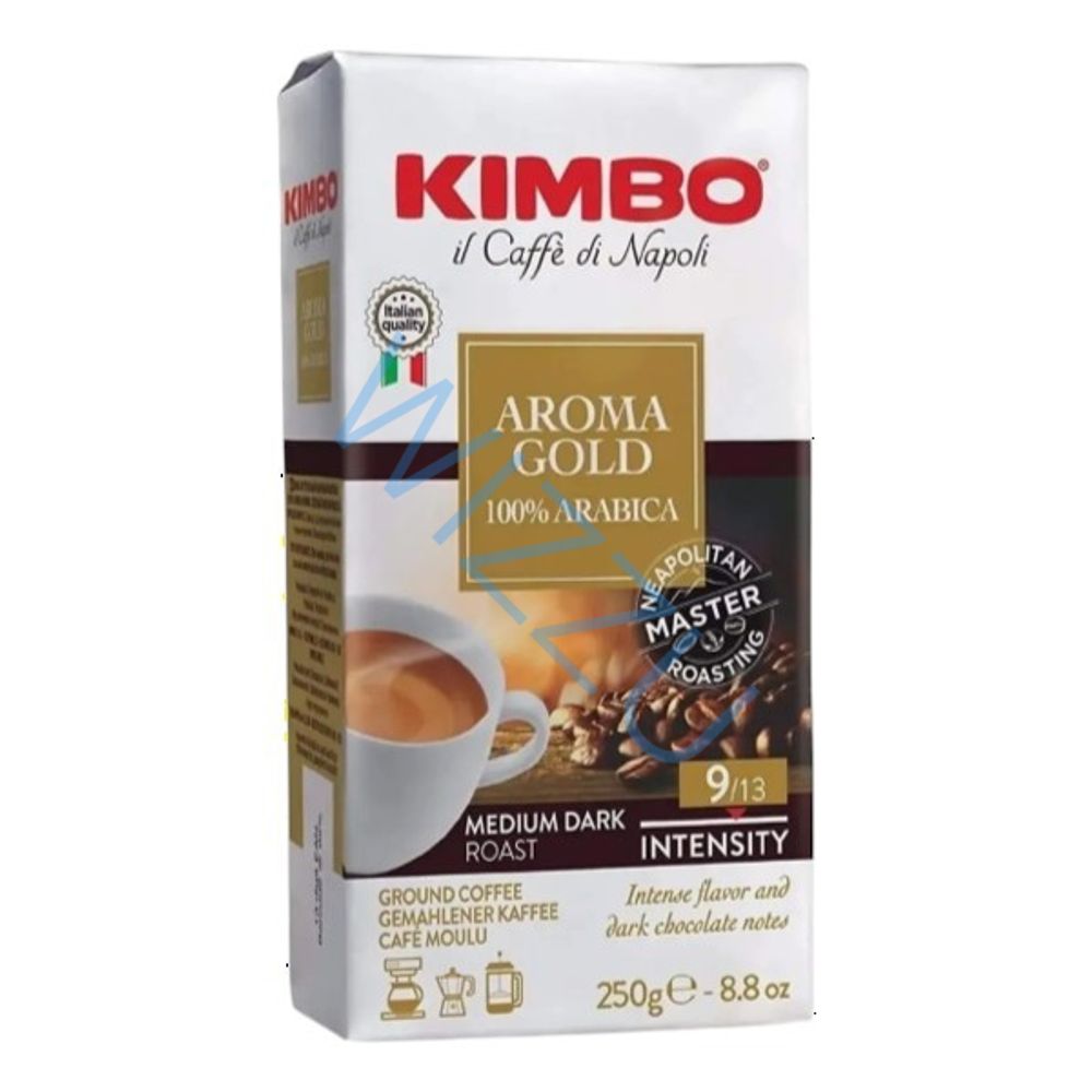 Кофе Кимбо Голд 100% Арабика молотый в/у 250г
