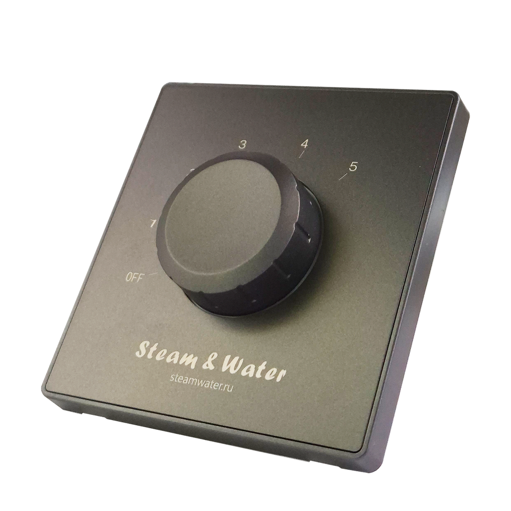 Настенный регулятор громкости звука настенный Steam&water SOUND CONTROL Gray 230 (Цвет серый, 5 уровней громкости, 4-8 Ом, 30W)