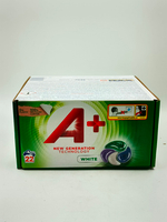 Капсулы для стирки A+ NEW GENERATION technology White Active 4 Caps, для белого белья 22 шт (Испания)