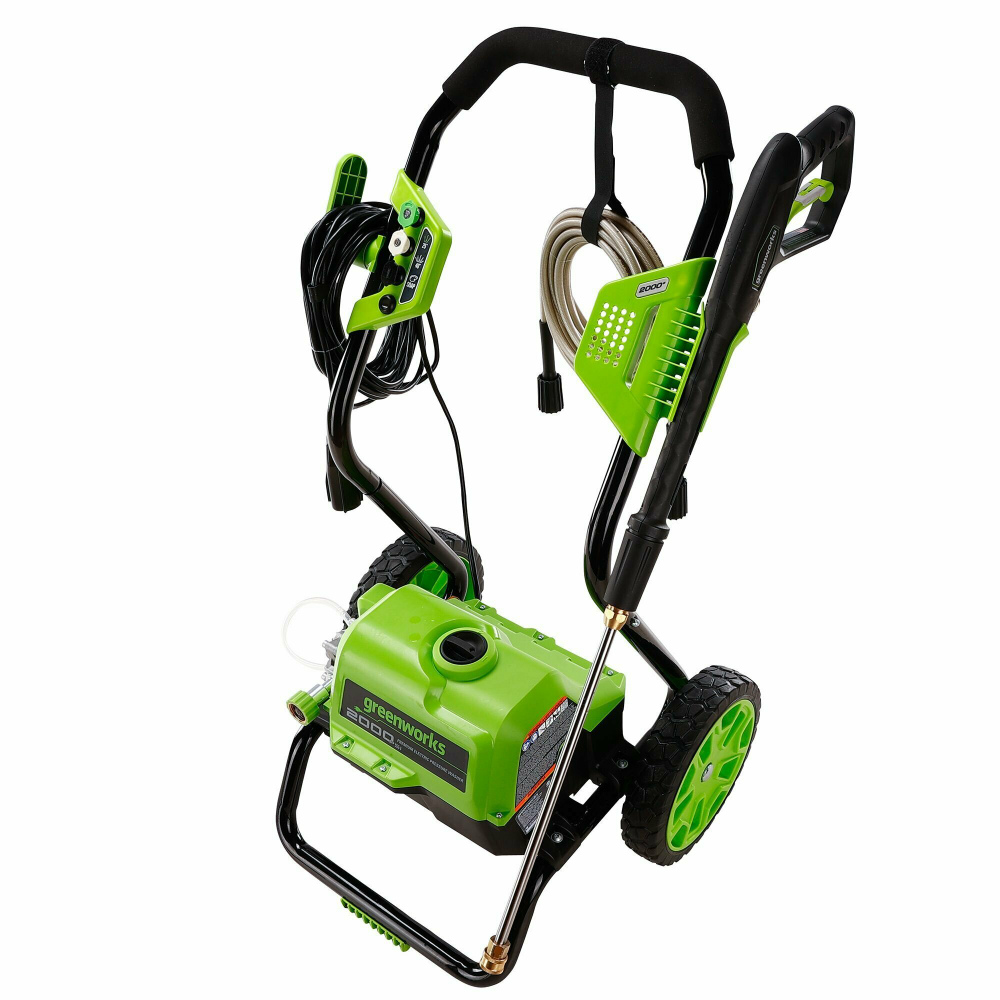 Мойка высокого давления GREENWORKS 1800Вт,140бар,420 л/час.,шланг7,6м (5106707)