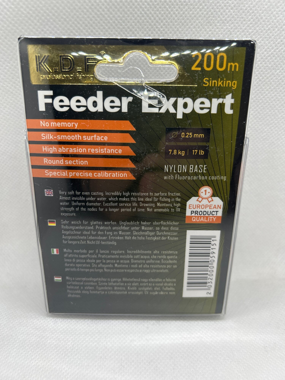 Feeder Expert леска монофильная с покрытием флюрокарбона 0.30мм 21lb