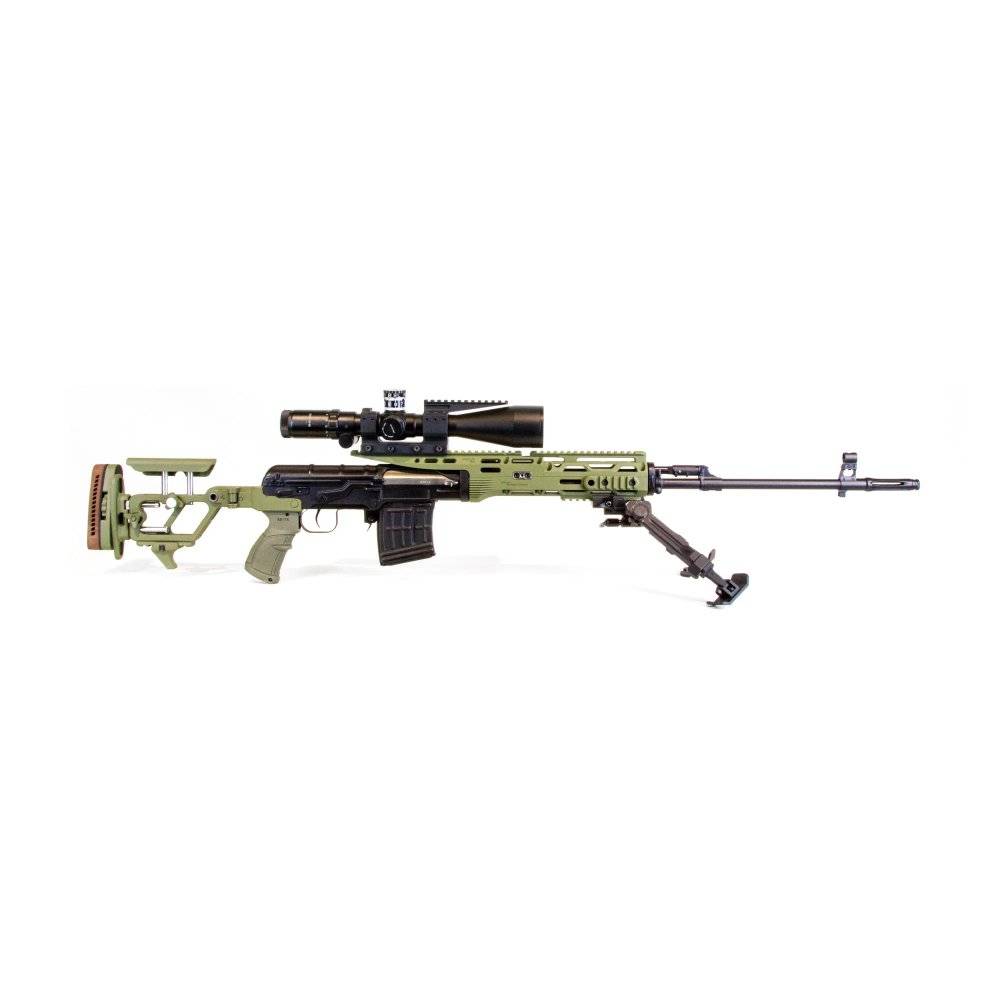 Тактический комплект (приклад, цевье) СВД, Тигр, TG3, алюминий, CNC Guns Custom