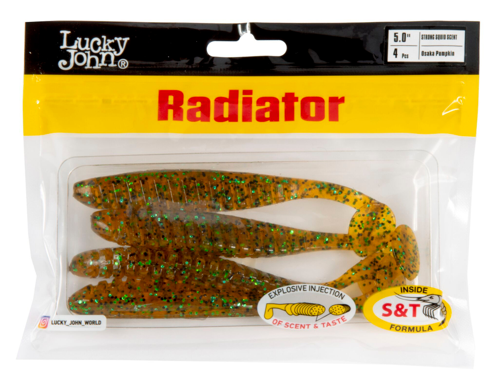 Виброхвосты съедобные LJ Pro Series RADIATOR 5.0"(12,5 см), цв. PA19, 4 шт.