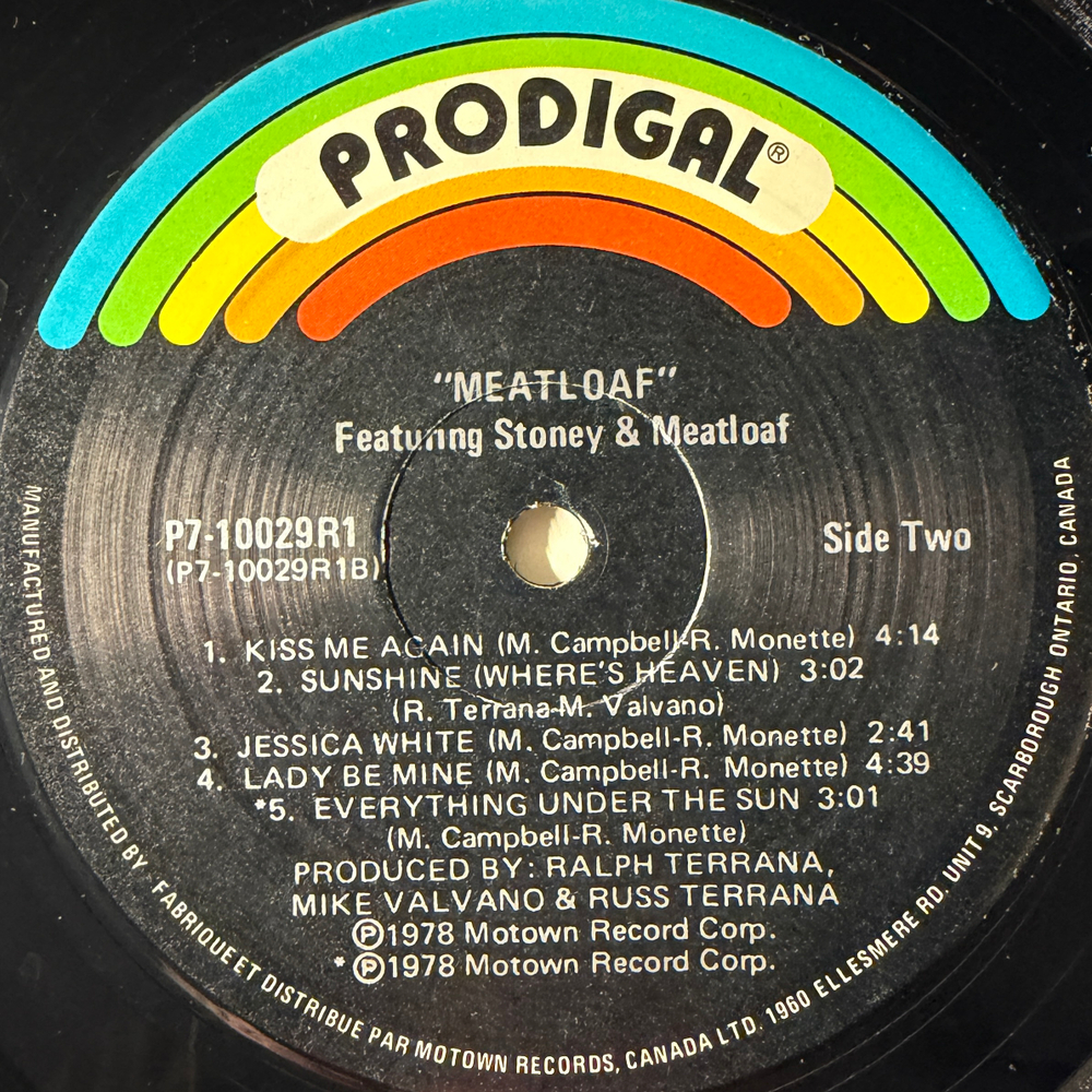 Meat Loaf - Featuring Stoney & Meatloaf (Канада 1978г.)