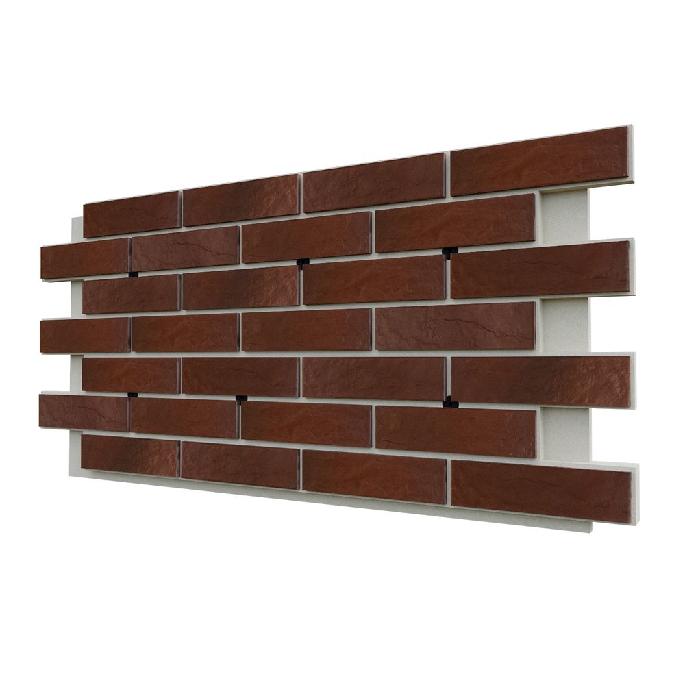 Клинкерная фасадная термопанель ЭППС Cerrad Country wisnia rustiko 1150x540