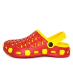 Пантолеты женские пляжные EvaShoes "Комби Слим", Красный/Желтый