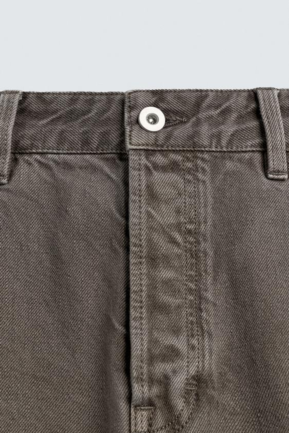 ZARA ДЖИНСЫ STRAIGHT FIT, ЗЕЛЕНЫЙ/СЕРЫЙ