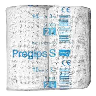 Бинт гипсовый BOM PREGIPS S 8 см 3 м 2 шт MA-171-S302-083